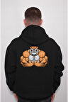 Pitbull Bulldog Gym Fitness Bodybuilding Sporcu Köpek Sweatshirt Unisex Kapüşonlu Hoodie