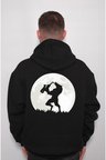 Kurt Wolf Saksafon Music Dolunay Sweatshirt Unisex Kapüşonlu Hoodie