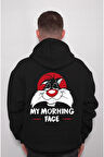 Sylvester Cat My Morning Face Kalkınca Surat Ifadem Sweatshirt Unisex Kapüşonlu Hoodie
