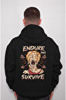 Endure And Survive Savaşçı Kadın Sweatshirt Unisex Kapüşonlu Hoodie
