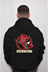 Dead Pool Pikachu Deadchu Sweatshirt Unisex Kapüşonlu Hoodie
