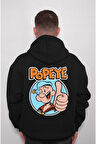 Popoye Temel Reis Ispanak Güç Safinaz Sweatshirt Unisex Kapüşonlu Hoodie