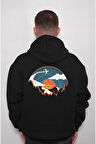 Plak Retro Fly Sweatshirt Unisex Kapüşonlu Hoodie
