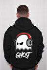 Ghost Gamer Kulaklık Oyuncu Logo Sweatshirt Unisex Kapüşonlu Hoodie
