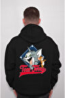 Tom And Jerry Kedi Fare Çizgi Fİlm Sweatshirt Unisex Kapüşonlu Hoodie