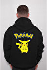 Pokemon Pikachu Pikaçu Pika Pika Sweatshirt Unisex Kapüşonlu Hoodie