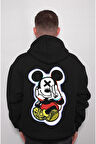 Mickey Mouse Fare Çizgi Film Sweatshirt Unisex Kapüşonlu Hoodie