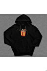Tom And Jerry Pop Corn Yaramaz Kedi Çizgi Film Sweatshirt Unisex Kapüşonlu Hoodie