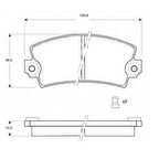 Beşer 3329 Ön Fren Balatası Renault 12 Solenza 7701201095