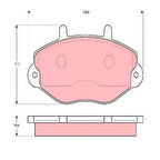 Beşer 3445 Ön Fren Balatası Transit T15 93-01 6197739