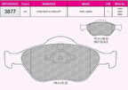 Beşer 3877 Ön Fren Balatası Fiesta IV V 95-08 Fusion 02-12 Ka 1.6 03-08 Mazda 121 III 03-ABS'li 1101462