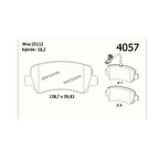 Beşer 4057 Arka Fren Balatası Master III Movano B 2.3CDTI 07 10-Tek Teker 4420066