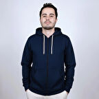 Kapüşonlu Sweatshirt Sade, Şık ve Konforlu, Tam Fermuarlı, Çift Cepli ! Her Tarza Uygun