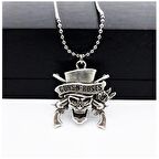 Gümüş Renk Top Zincir Erkek Guns N Roses Kolye