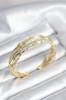 Gold Renk Pirinç Vintage Kadın Bileklik