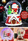 Mega Boy 2025 Yılbaşı Noel Baba Temalı Kar Püskürtmeli Işıklı Müzikli  Kar Küresi 16 cm- 18A