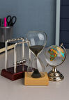 Masa Seti – Newton Topu, Manyetik Kum Saati, Kristal Dünya Küresi Dekoratif Ofis Hediyesi