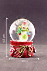 Yeni Yıl Kardan Adam Temalı Mini Boy Kar Küresi 6,5 cm