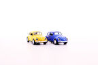 2 Adet Çek-Bırak Metal Vosvos Araba Dıe Cast Büyük Boy 12cm Sarı-Lacivert