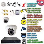 2 İÇ MEKAN DOME KAMERALI 5MP SONY LENS 500GB HDDLİ GÜVENLİK KAMERASI SETİ