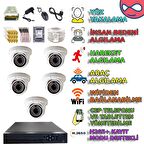 5 İÇ MEKAN DOME KAMERALI 5MP SONY LENS 500GB HDDLİ GÜVENLİK KAMERASI SETİ