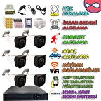 6 KAMERALI 500GB HDDLİ 5MP SONY LENS GÜVENLİK KAMERASI SETİ