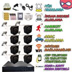 8 KAMERALI 500GB HDDLİ 5MP SONY LENS GÜVENLİK KAMERASI SETİ
