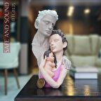 Sevgi dolu aile figürü, yeni doğan bebekler için duygusal bir hediye –Mükemel orijinal tasarım