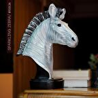 Simli desenli köpüklü zebra heykeli – vahşi yaratık figürü, dekoratif –Mükemel orijinal tasarım