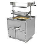 Empero EMP.BTG.02 Asansörlü Kömürlü Izgara 120x74x15 cm