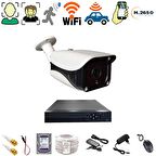 1 KAMERALI İNSAN ARAÇ YÜZ ALGILAYAN 36 IR LEDLİ METAL KASA GÜVENLİK KAMERA SETİ