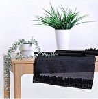 Viemso Simli Keten Runner Fırfırlı 45x150 Cm V0002074