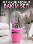 Pembe Tırnak Bakım Seti Cımbız Makas Tırnak Makası ve Törpü İçeren Kit