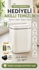 Sensörlü Çöp Kovası 20 Litre Antibakteriyel UV Işık Çöp Torbası Sabitleyici Aparat 4 Pil Hediyeli