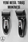 Şarjlı Paslanmaz Çelik Bıçaklı ve Kablosuz Saç Sakal Tıraş Makinesi