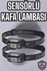 Kafa Lambası Kamp Lambası Led Işık Şarjlı Ayarlanabilir