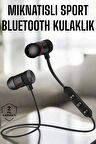 Kablosuz Sport Mıknatıslı Mikrofonlu Kulak İçi Kulaklık