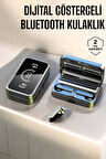 Aynalı Bluetooth Kulaklık Telefon Standlı Dijital Göstergeli
