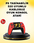 P5 Retro GamePad 520 Oyunlu TV ve Elde Oynanabilir Konsol