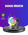 RGB Işıklı Astronot Bluetooth Hoparlör Karaoke Mikrofonlu