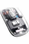 Kablosuz Mouse Fare Şarjlı Bluetooth Wireless Çift Modlu Sessiz