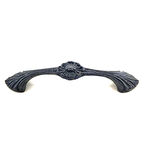 Antika Tarz Dekoratif Pirinç Göz Mobilya Kulbu - 21x127 mm, Oksit