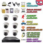 6 İÇ MEKAN KAMERALI İNSAN YÜZ ARAÇ VE HAREKET ALGILAMALI 500GB HDDLİ GÜVENLİK KAMERASI SETİ