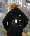 Joker baskılı kadın sweatshirt 