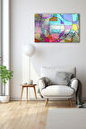 Dekoratif Duvar Tablosu Temperli Cam Tablo 72 x 46 cm