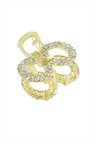 Oval Taşlı Minik Metal Mandal Toka 2,5 cm