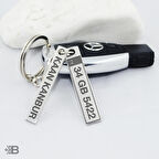 Kişiye Özel Masarati Plaka Anahtarlık