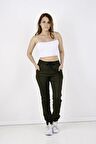 BLACK STEEL, Kadın JOGGER, BEL VE PAÇA LASTİKLİ PANTOLON-13000