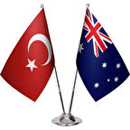 Avusturalya ve Türkiye Masa Bayrağı Seti