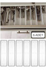 Bade 6 Adet (L) Çekmece Içi Çatal Kaşık Düzenleme Kutusu - Kaşıklık Organizer